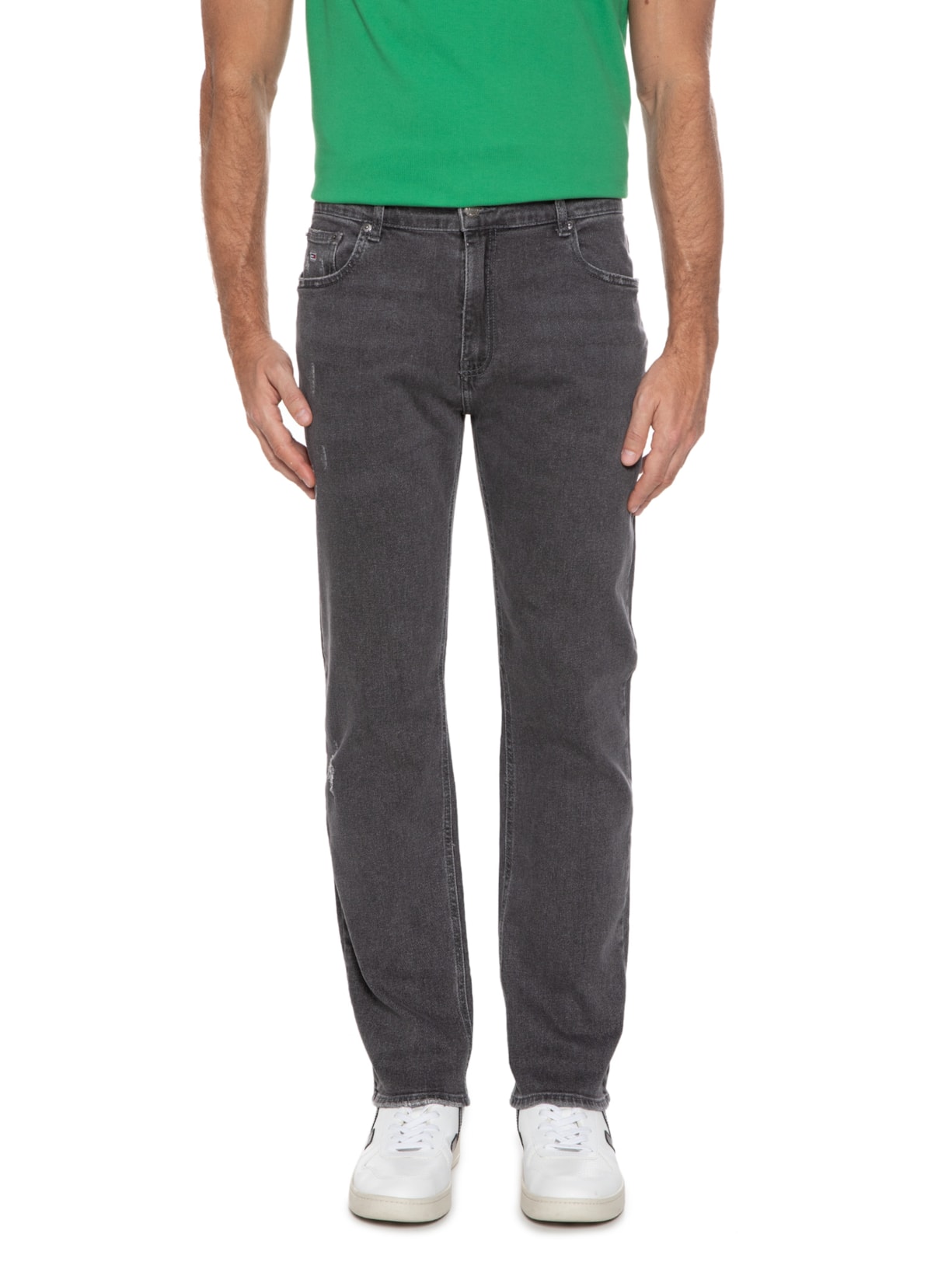 Calça Masculina Ryan Regular Straight Preto Tommy Jeans