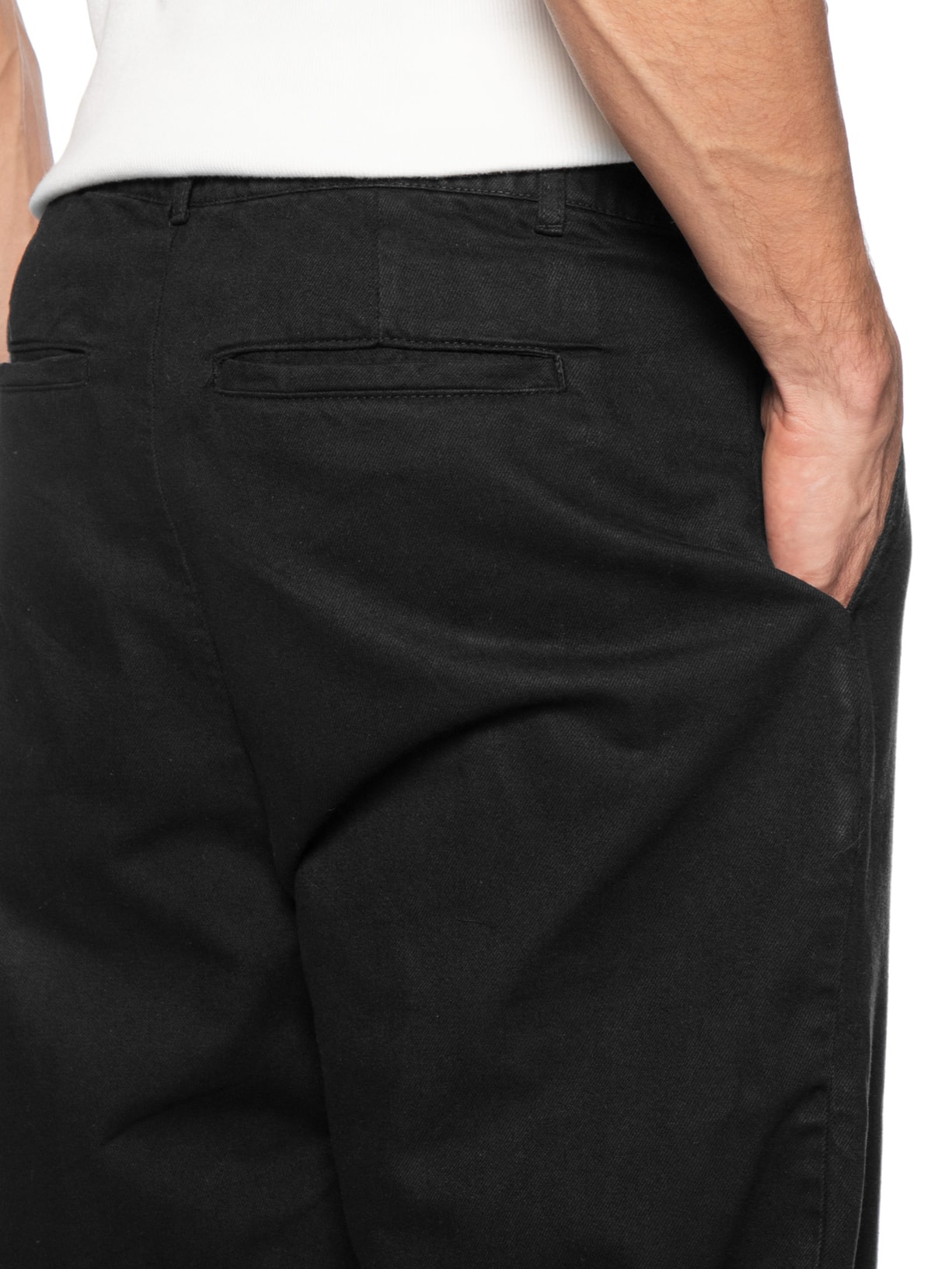 Calça Masculina Sarja Abaulada Preto Handred