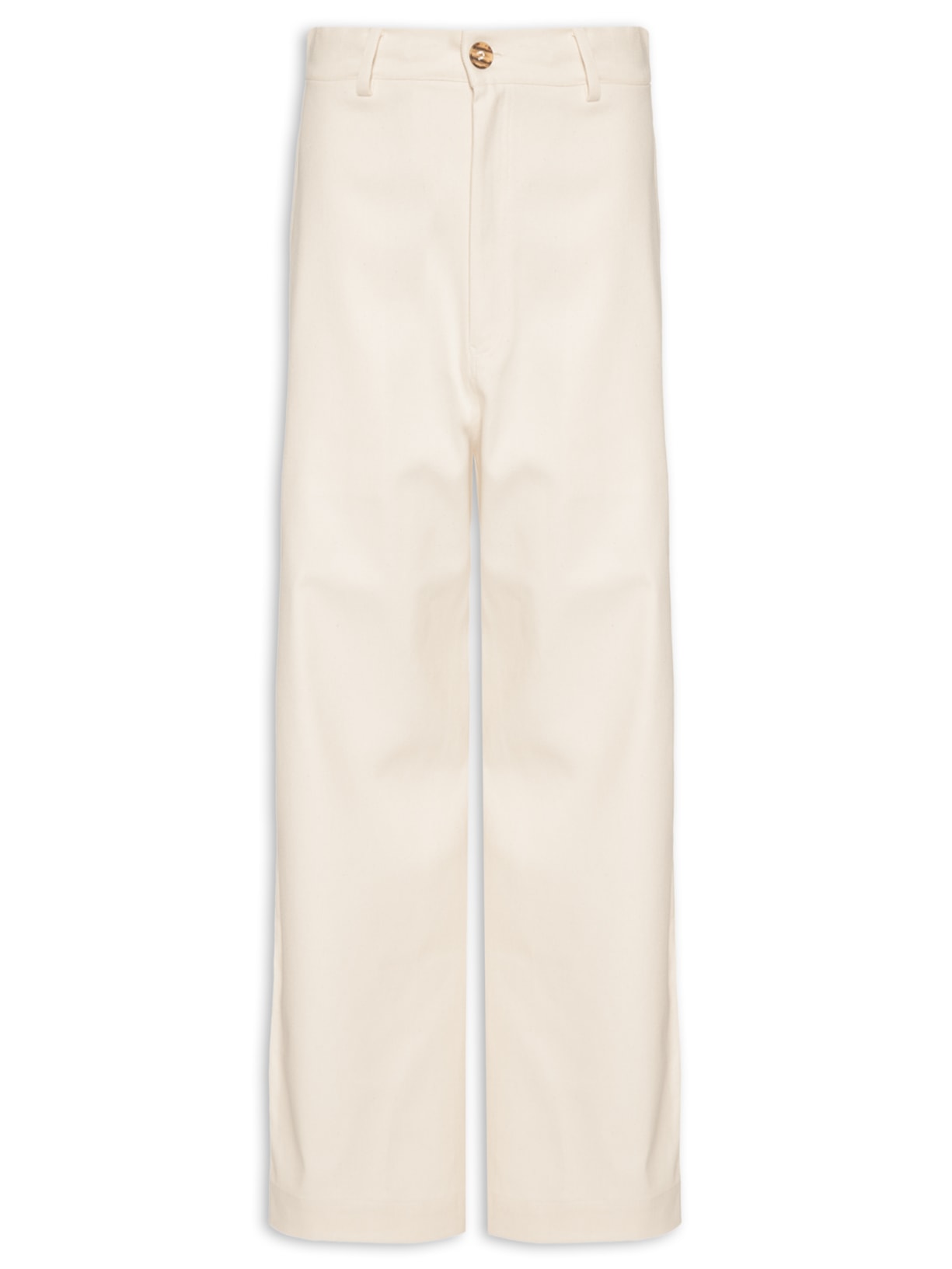 Calça Masculina Sarja Ampla Branco Handred