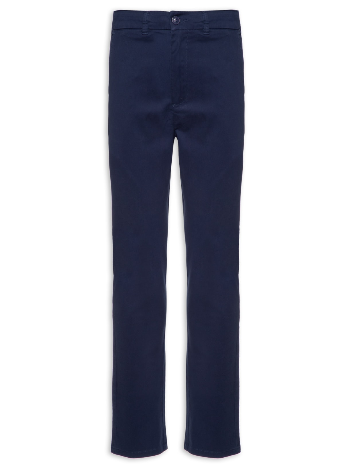 Calça Masculina Sarja Básica Skinny - Azul