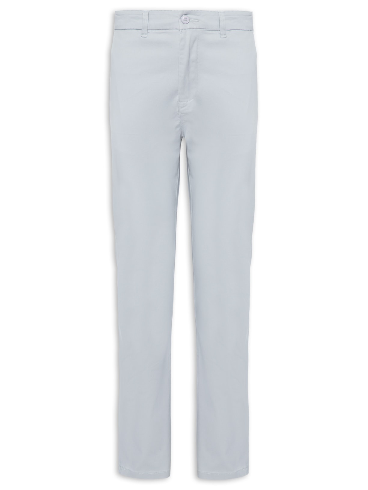 Calça Masculina Sarja Básica Skinny - Cinza