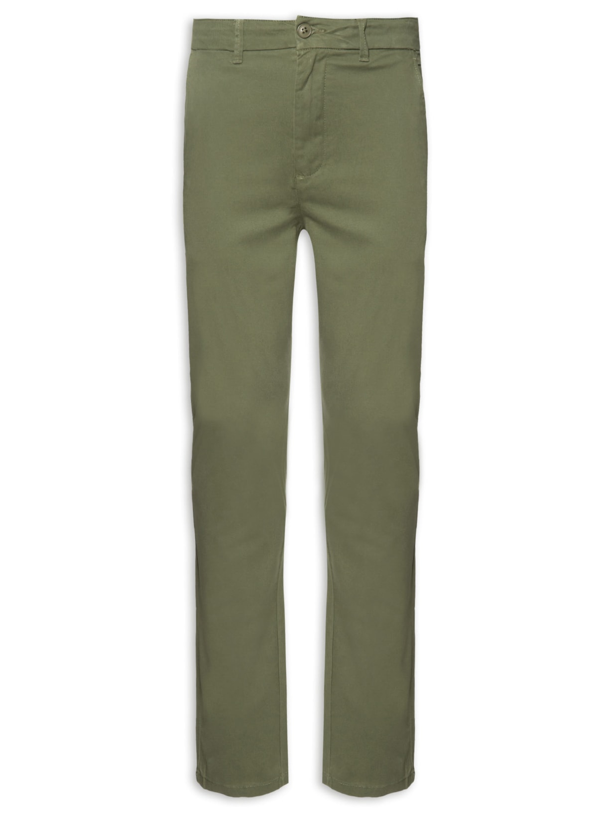 Calça Masculina Sarja Básica Skinny - Verde