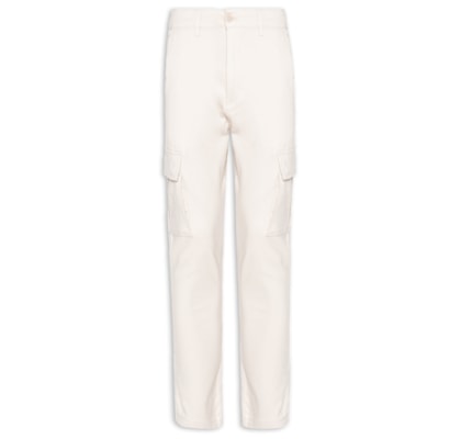 Calça Masculina Sarja Bolso Cargo - Bege