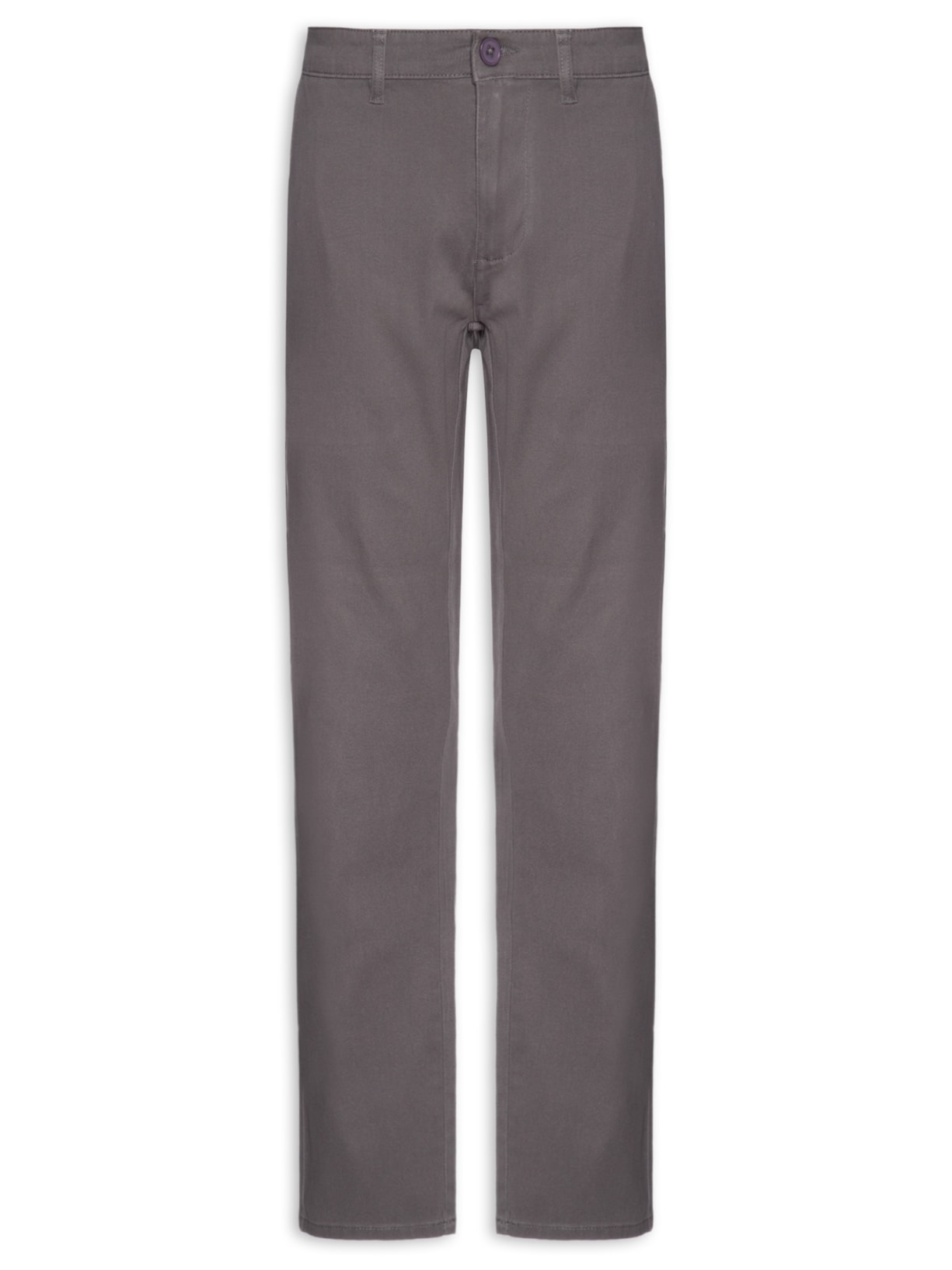 Calça Masculina Sarja Chino Cinza '2 Essential