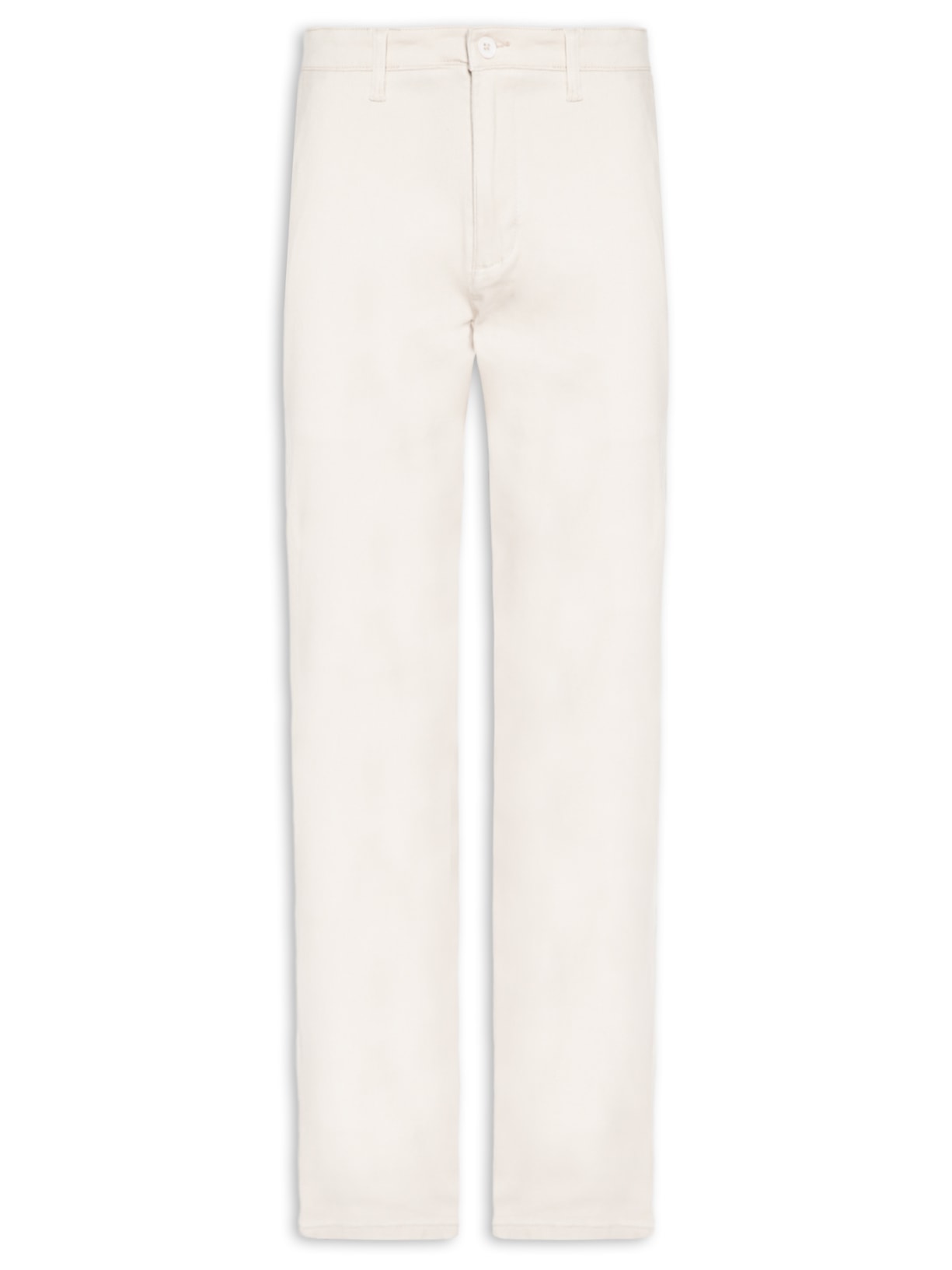 Calça Masculina Sarja Chino Off White '2 Essential