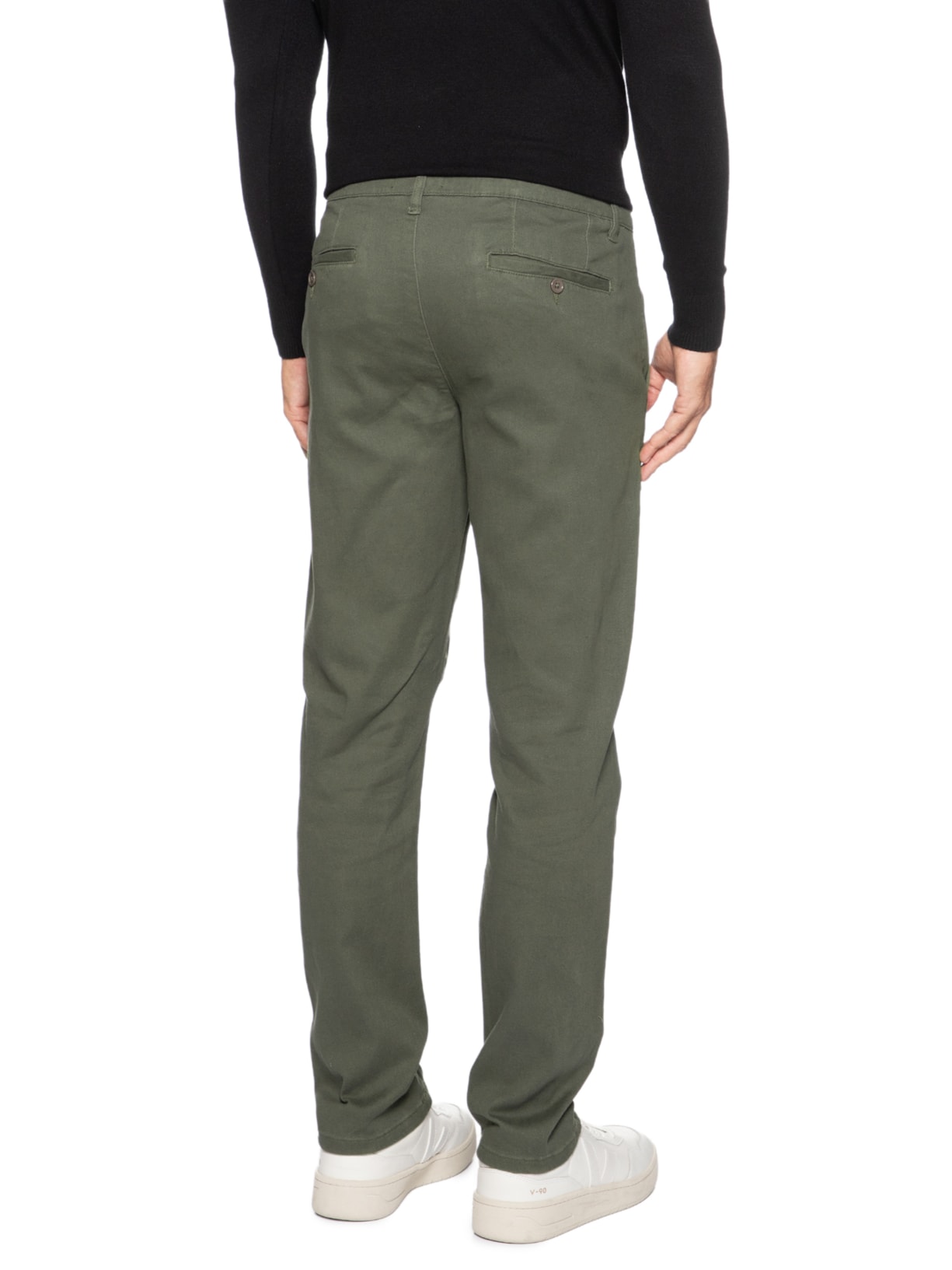 Calça Masculina Sarja Chino Verde '2 Essential