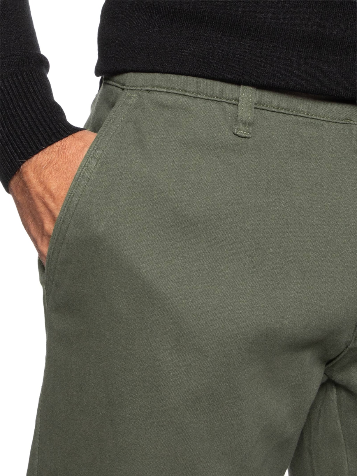 Calça Masculina Sarja Chino Verde '2 Essential