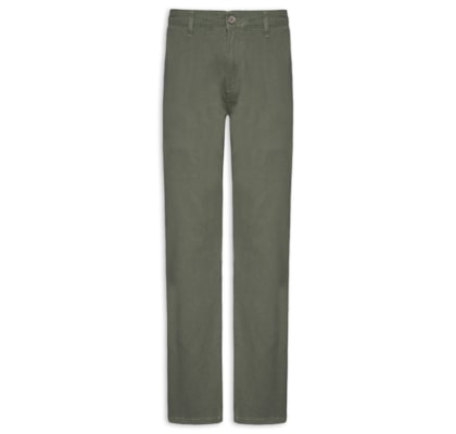 Calça Masculina Sarja Chino - Verde