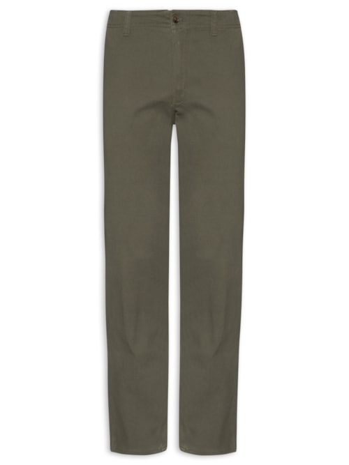 Calça Masculina Sarja Color Reta – Verde