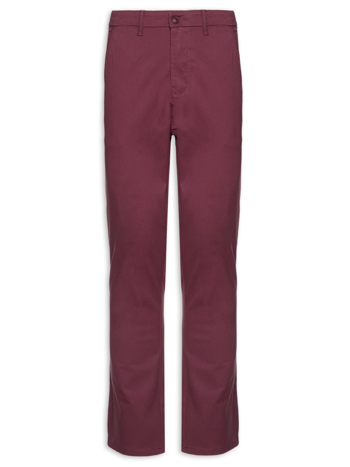 Calça Masculina Sarja Color Slim - Vinho