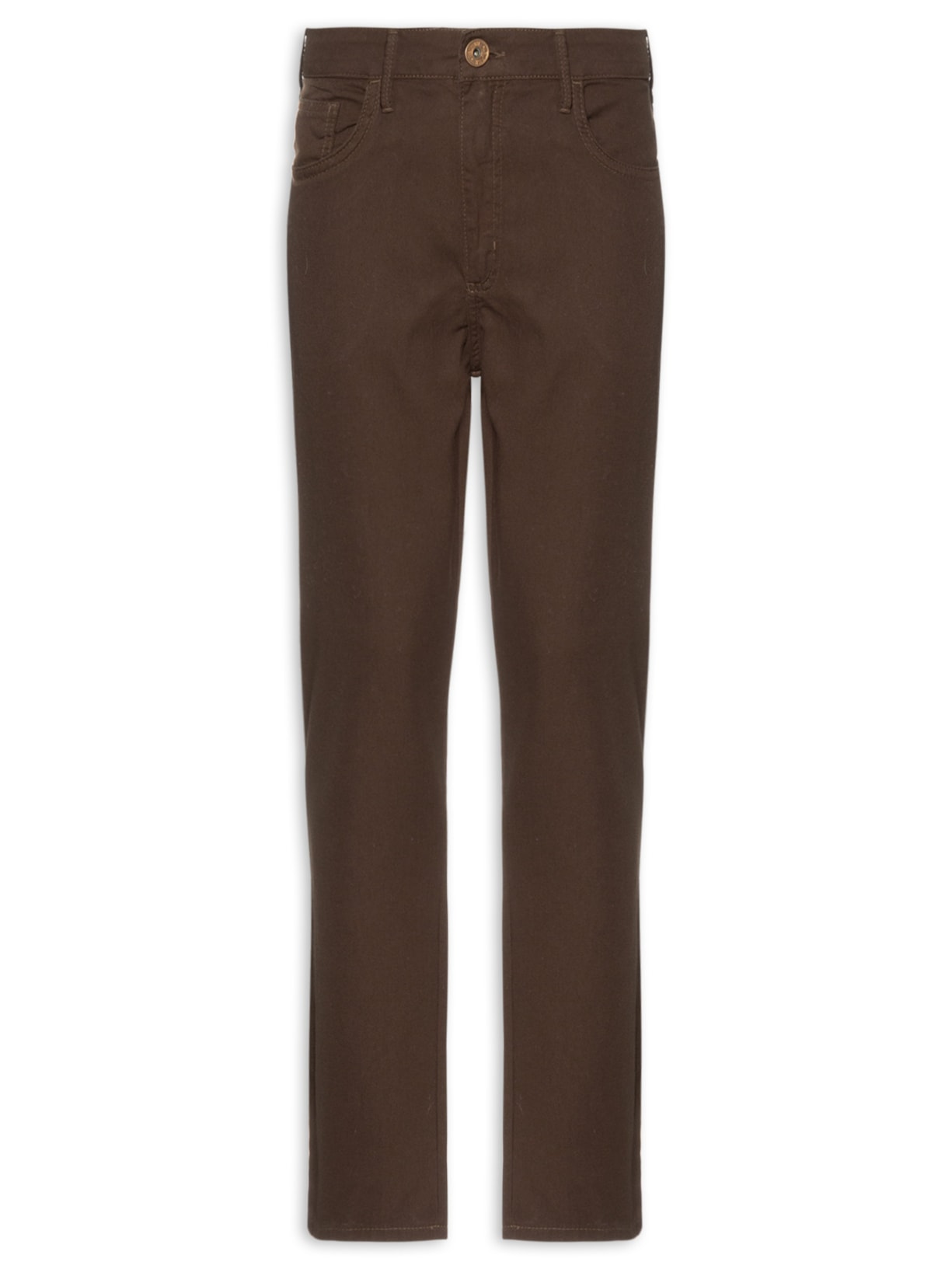 Calça Masculina Sarja Luciano - Marrom