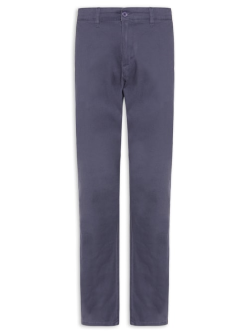 Calça Masculina Sarja Marinho - Azul