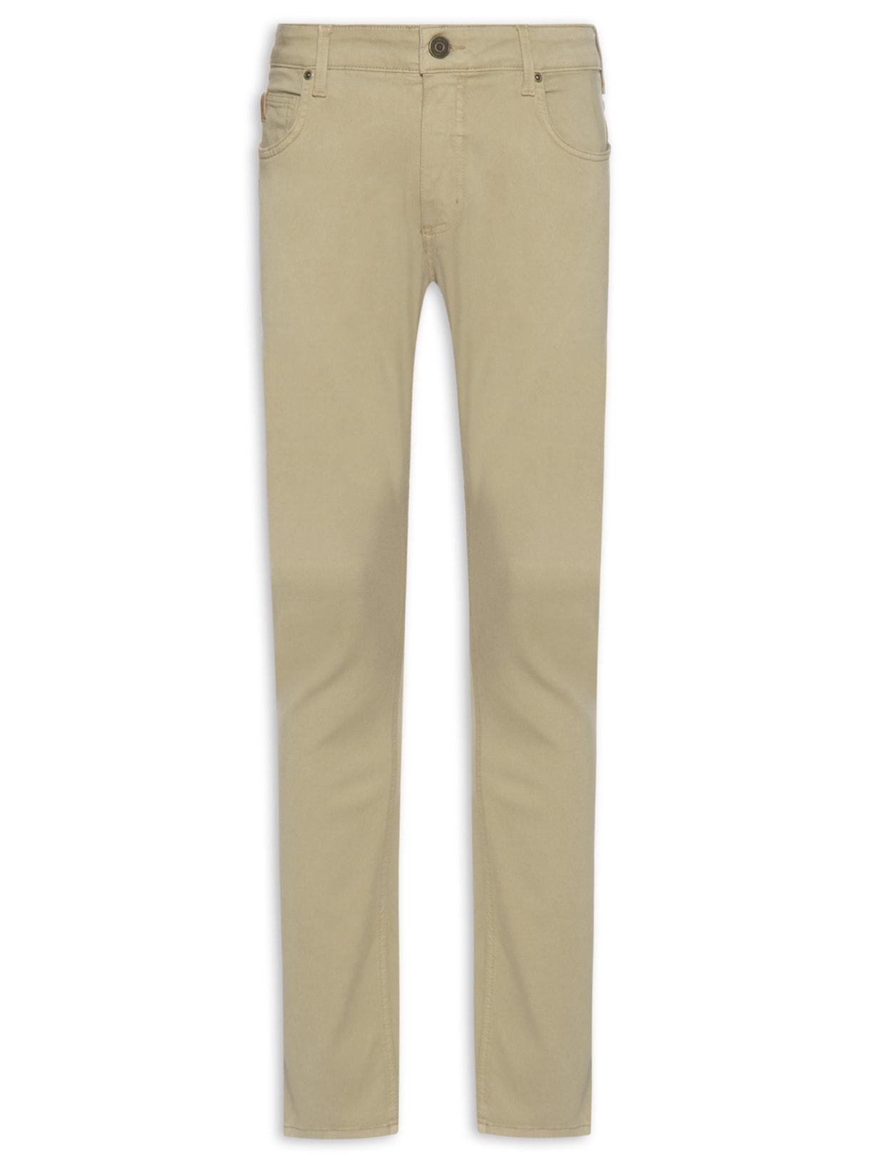 Calça Masculina Sarja Paul Slim - Bege