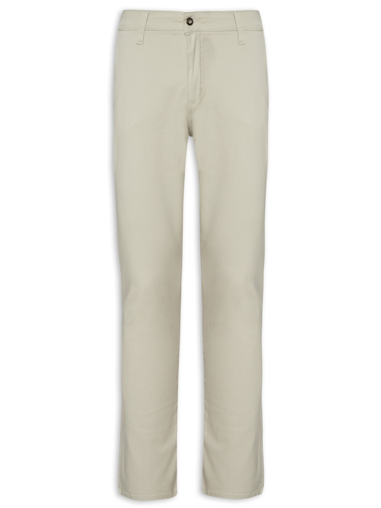 Calça Masculina Sarja Reta - Bege