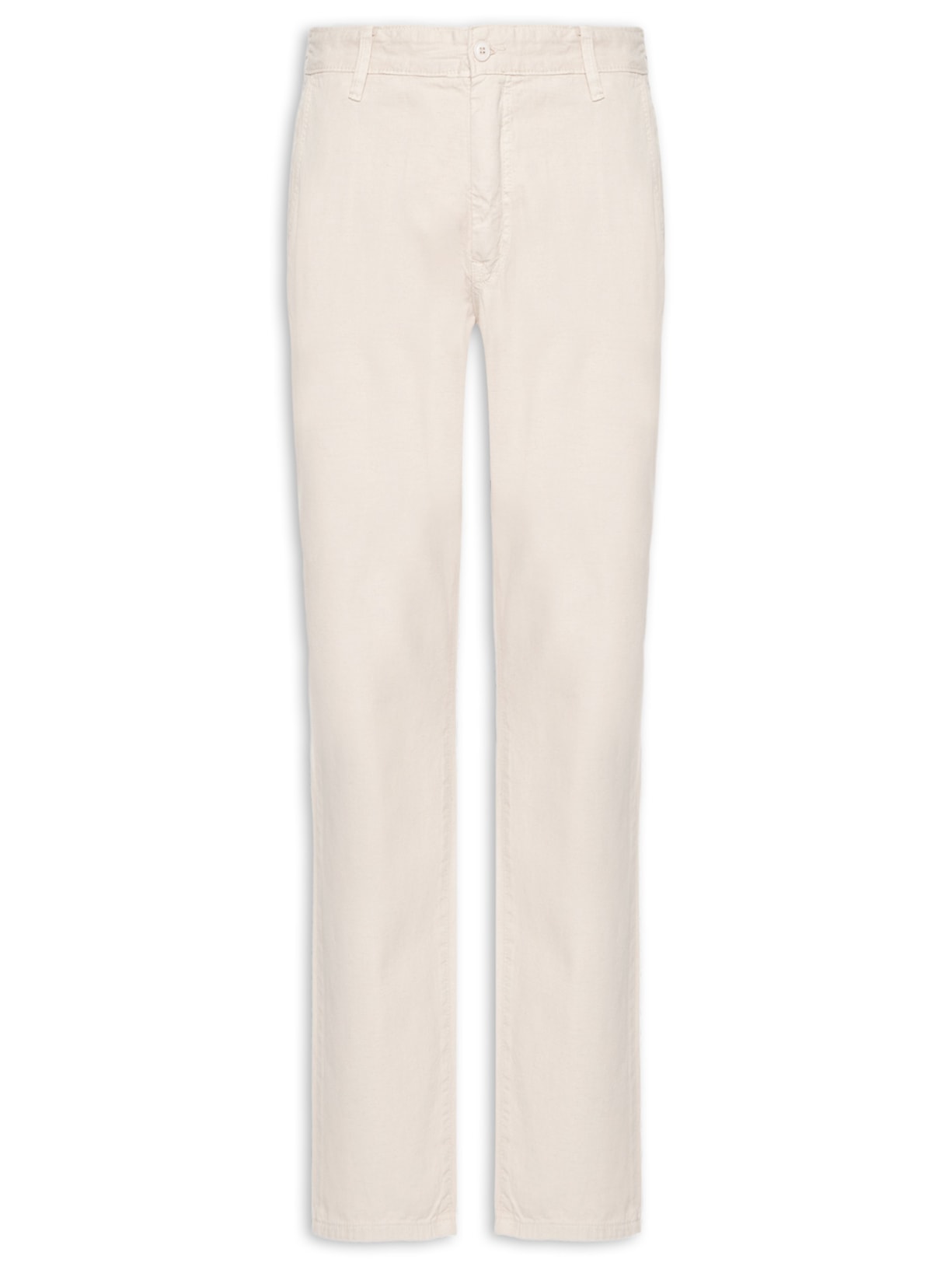 Calça Masculina Sarja Reta - Bege