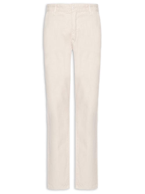Calça Masculina Sarja Reta - Bege