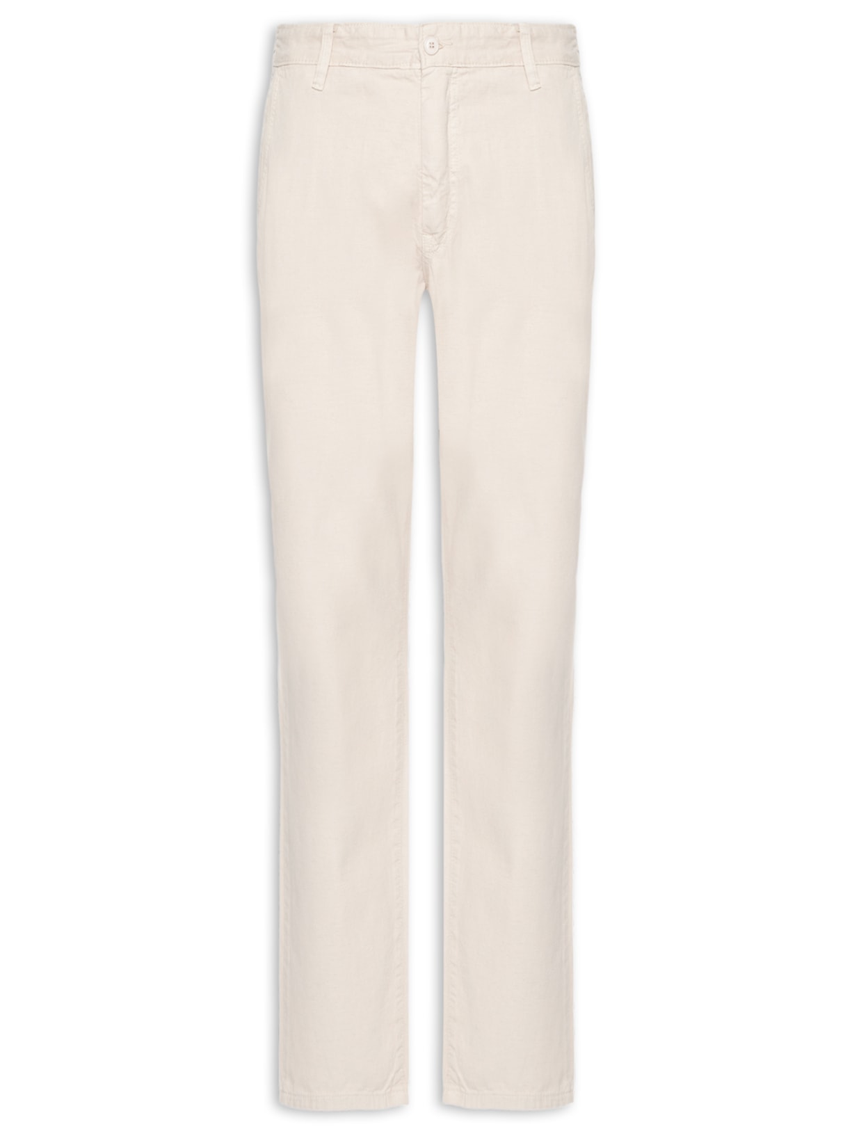 Calça Masculina Sarja Reta - Bege