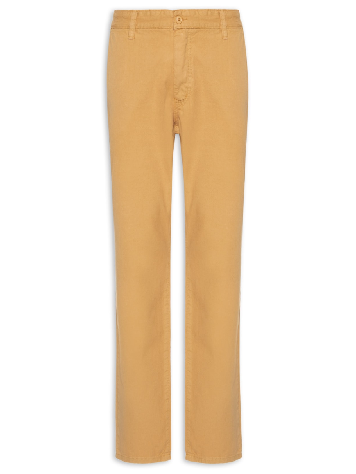 Calça Masculina Sarja Reta - Bege