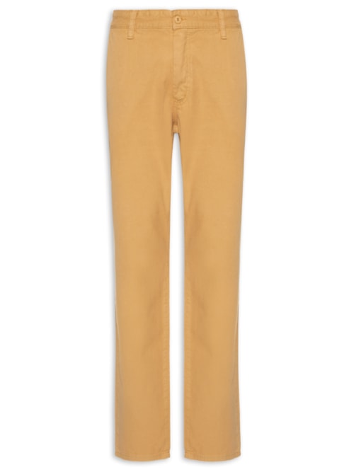 Calça Masculina Sarja Reta - Bege