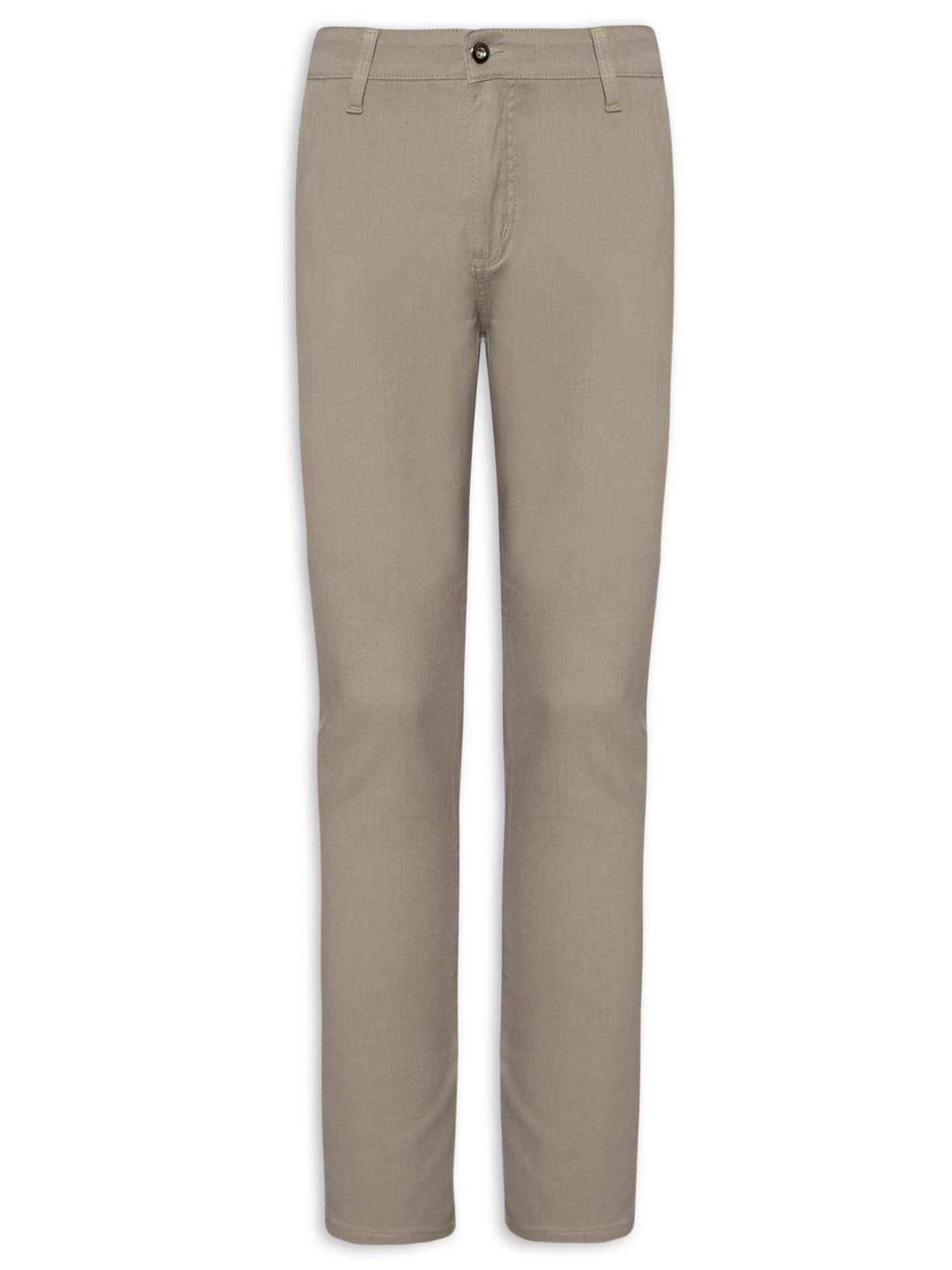 Calça Masculina Sarja Reta - Marrom