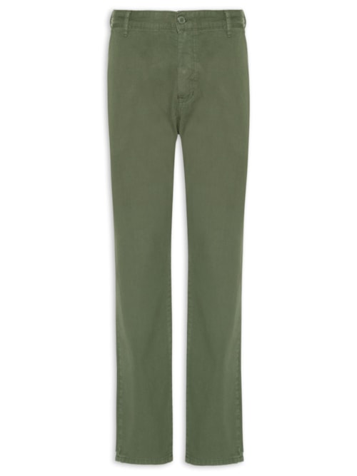 Calça Masculina Sarja Reta - Verde