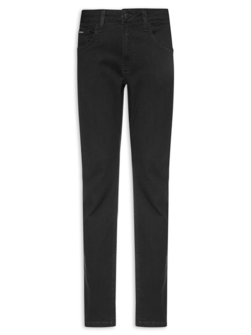 Calça Masculina Sarja Skinny 5 Pockets - Preto