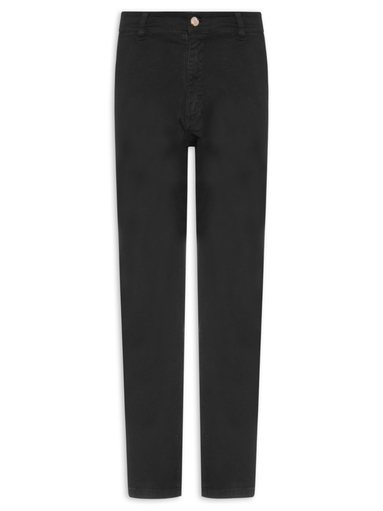 Calça Masculina Sarja Slim Lavada Preto '2 Essential