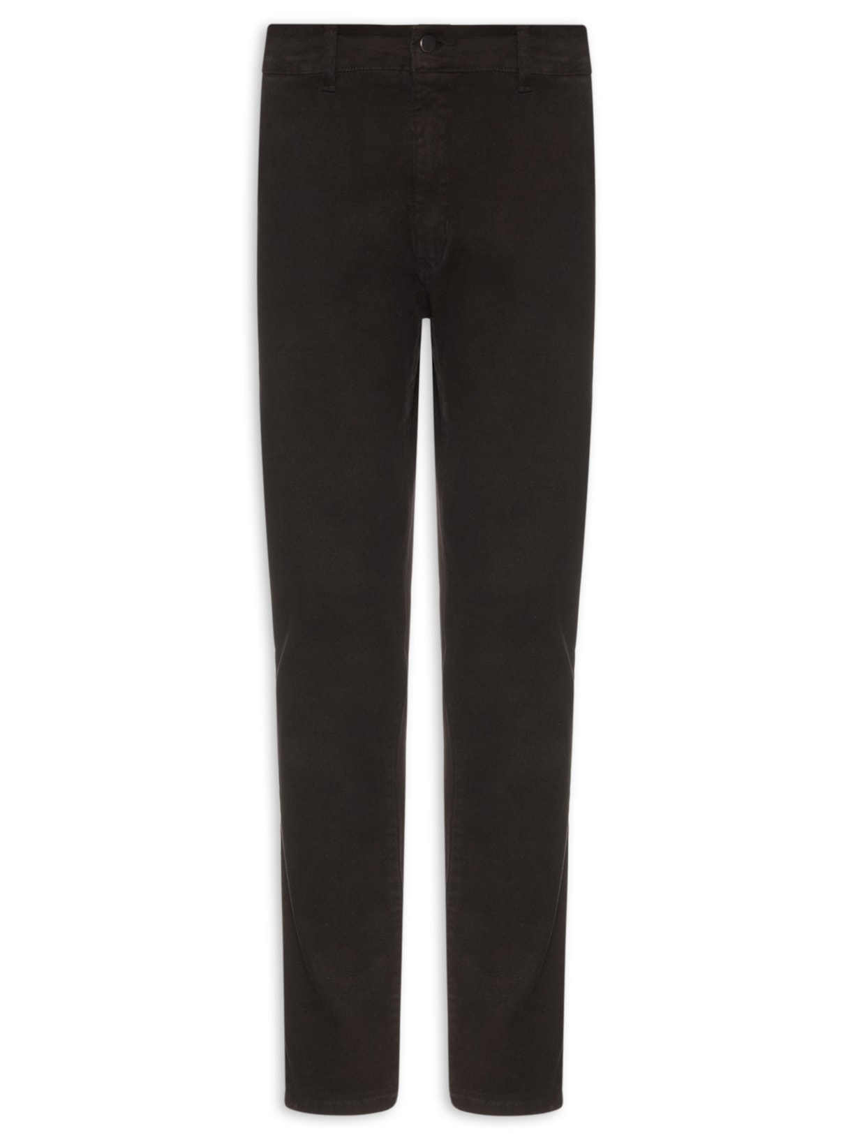 Calça Masculina Sarja Slim Lavada Preto '2 Essential