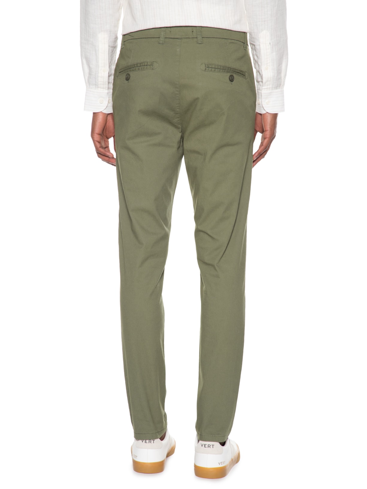 Calça Masculina Sarja Verde '2 Essential