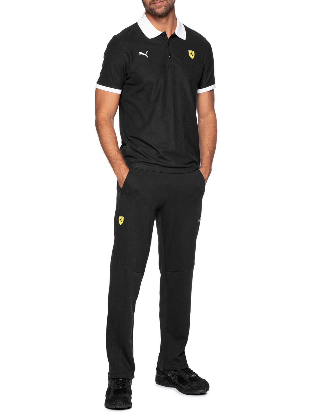 Calça Masculina Scuderia Ferrari Sweat Preto Puma