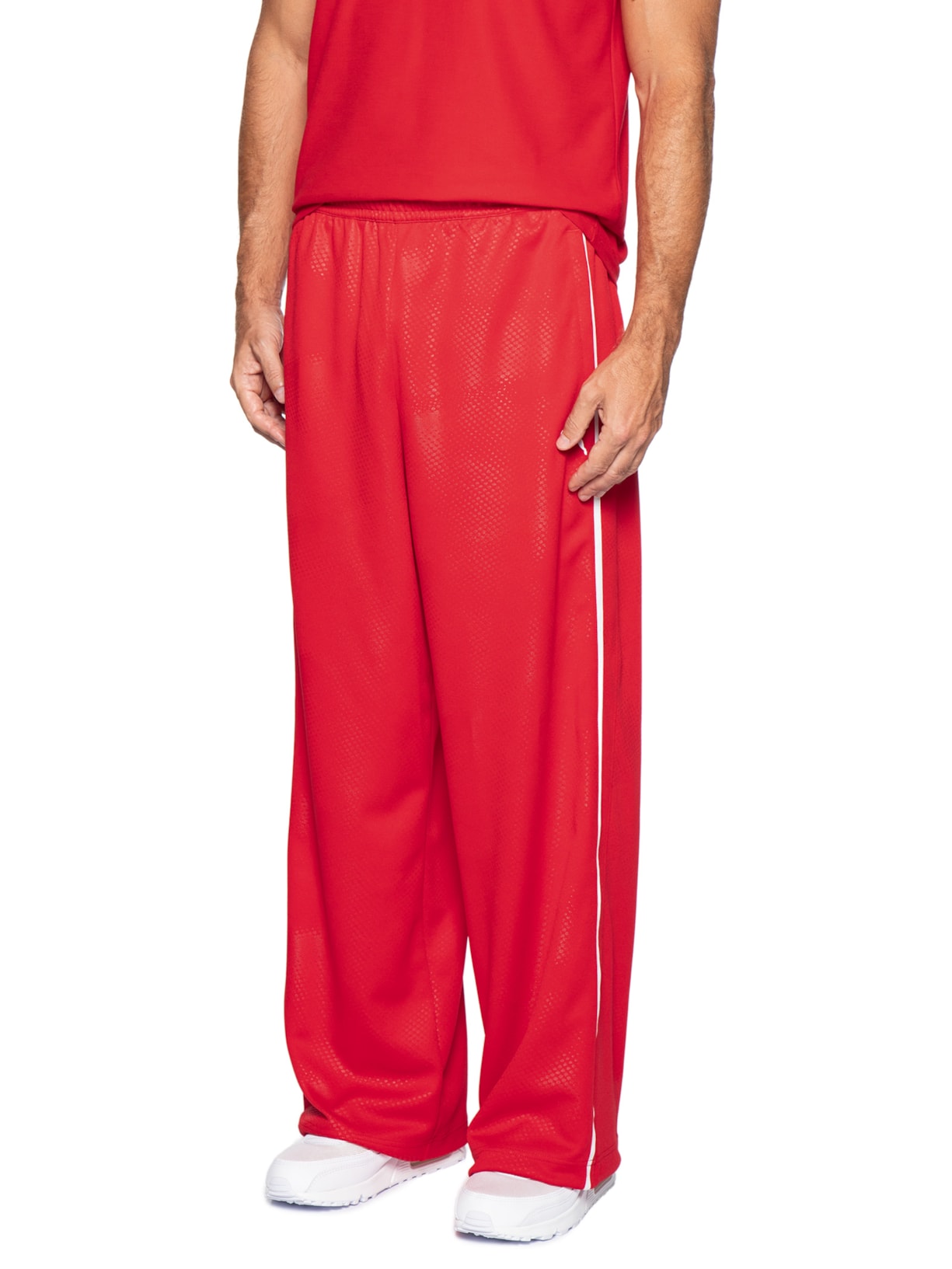 Calça Masculina Scuderia Ferrari T7 Oversized Trac Vermelho Puma
