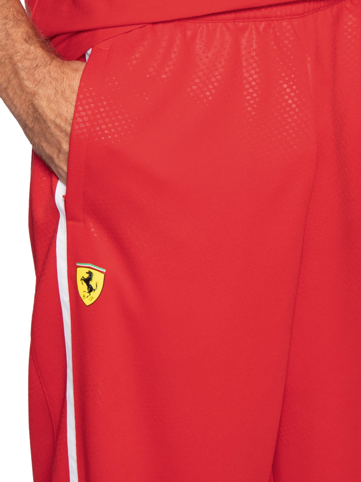 Calça Masculina Scuderia Ferrari T7 Oversized Trac Vermelho Puma