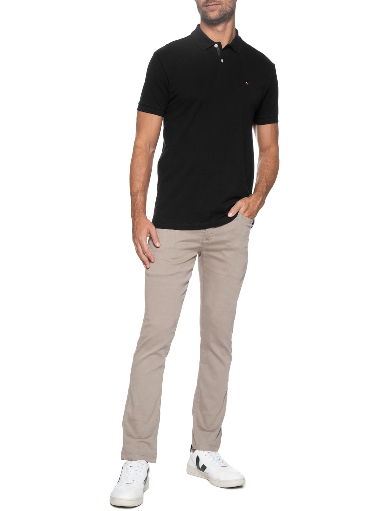 Calça Masculina Skinny Color Bege Reserva