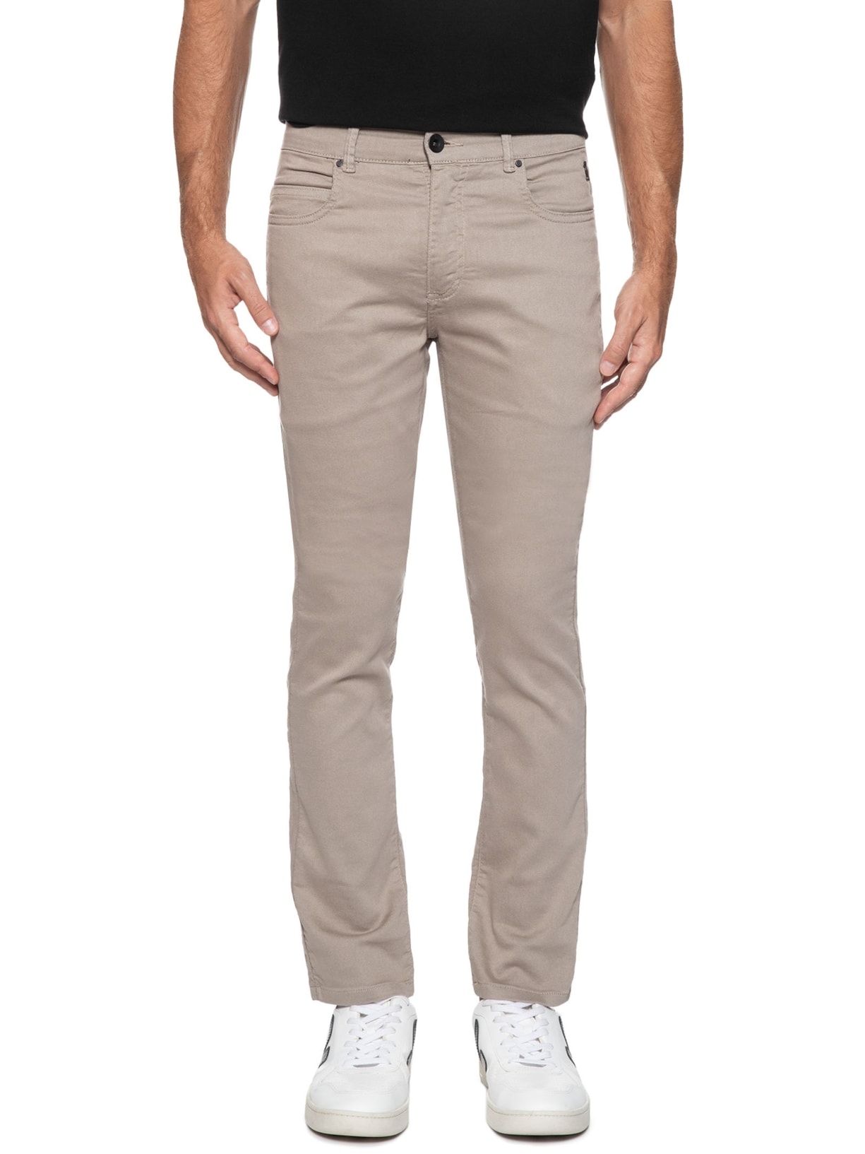 Calça Masculina Skinny Color Bege Reserva