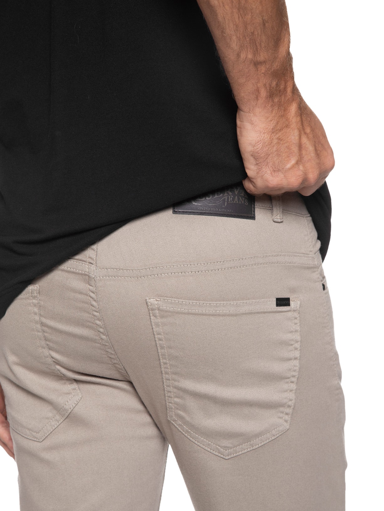 Calça Masculina Skinny Color Bege Reserva