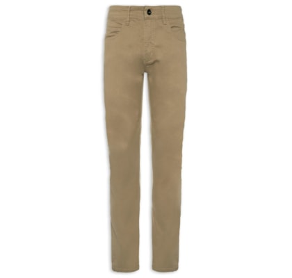 Calça Masculina Skinny Color Pf - Bege