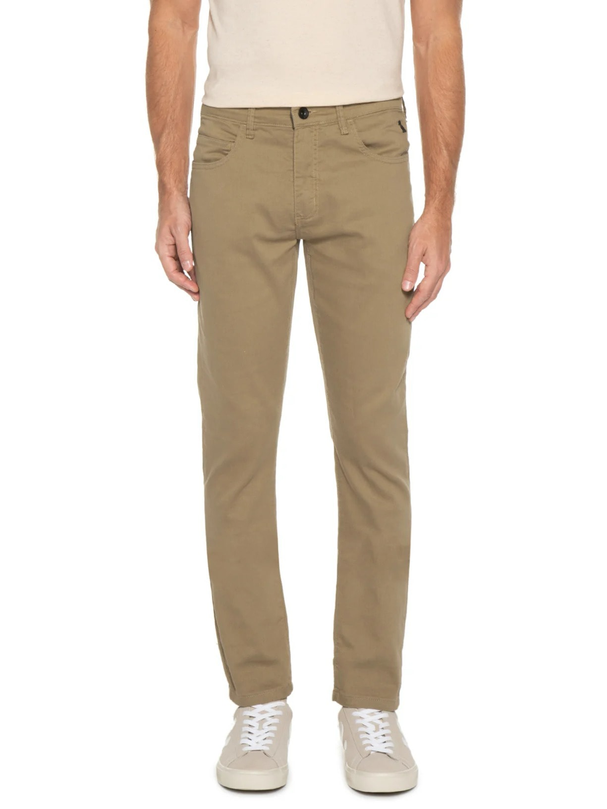 Calça Masculina Skinny Color Pf Bege Reserva