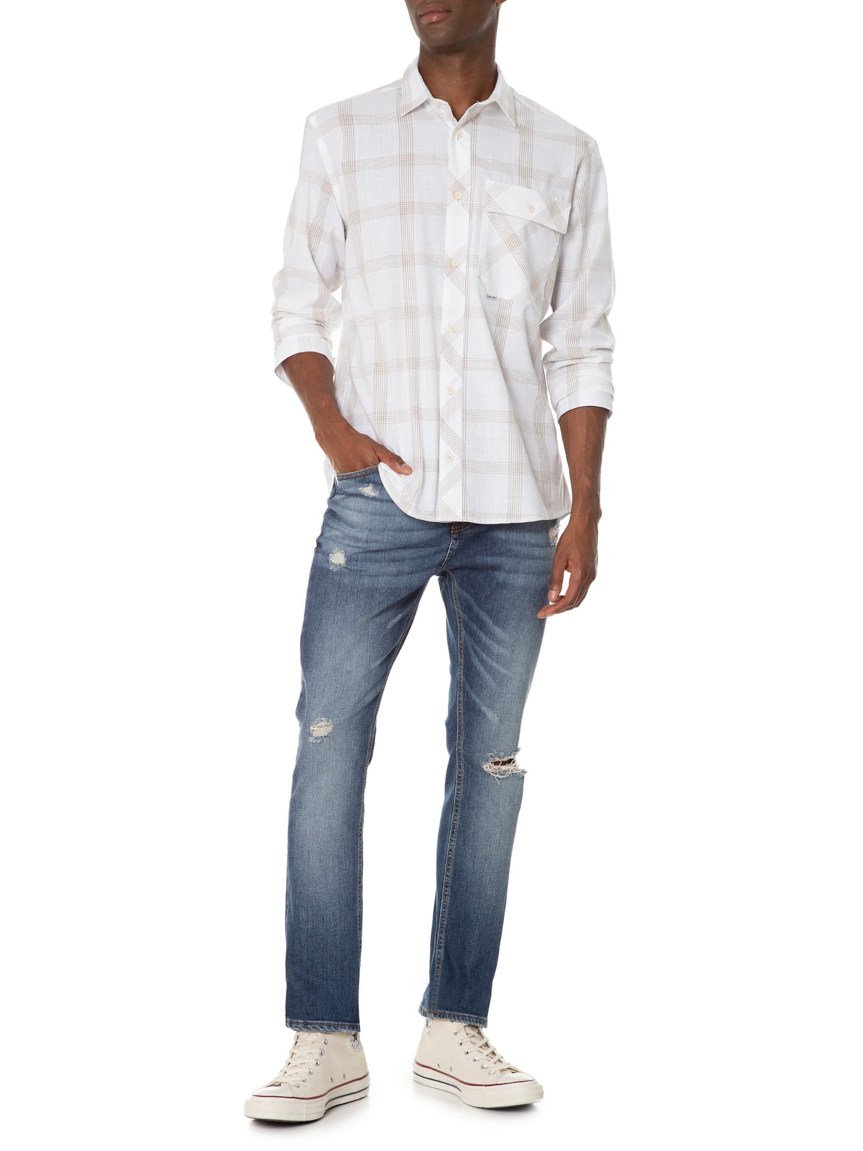 Calça Masculina Skinny Dallas Azul John John