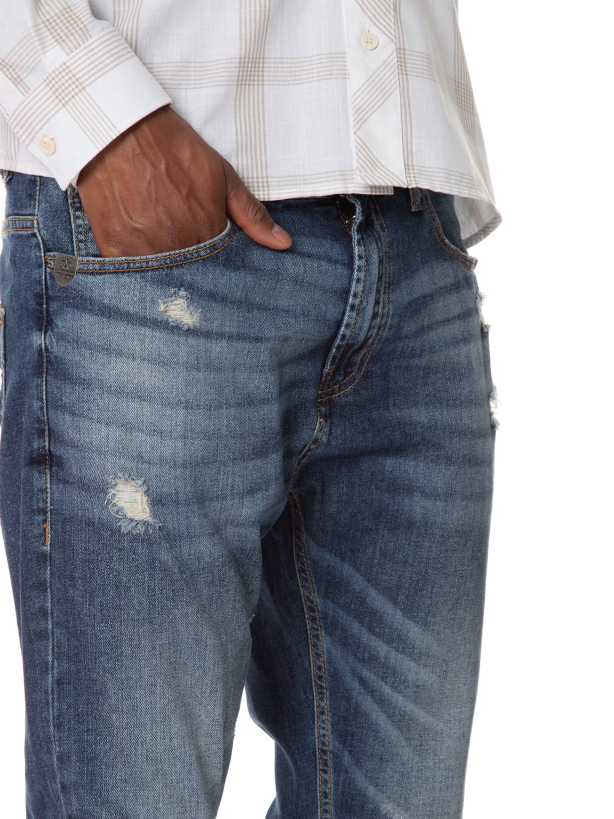 Calça Masculina Skinny Dallas Azul John John