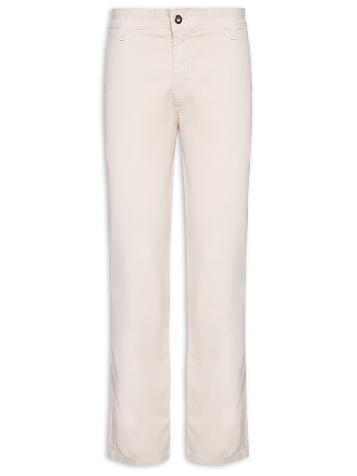 Calça Masculina Skinny Em Sarja - Bege