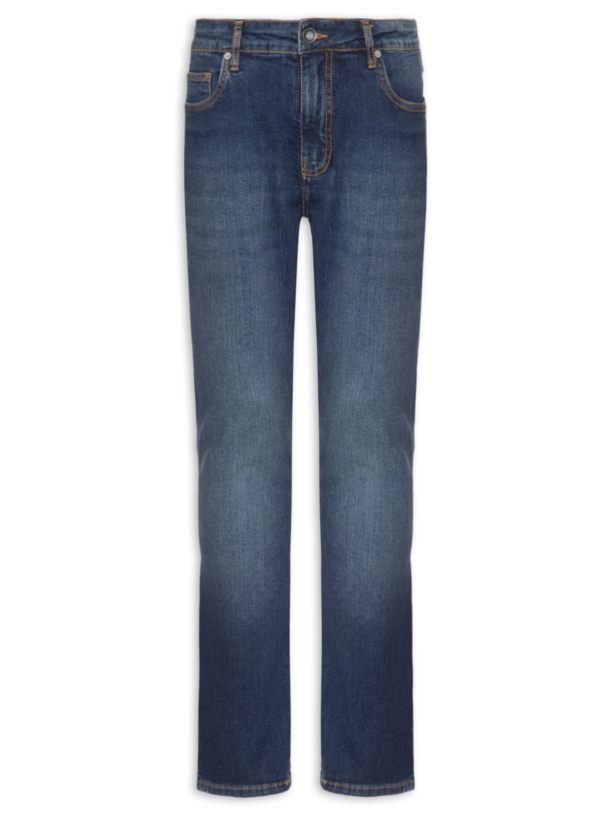 Calça Masculina Skinny Jeans Onda Média - Azul
