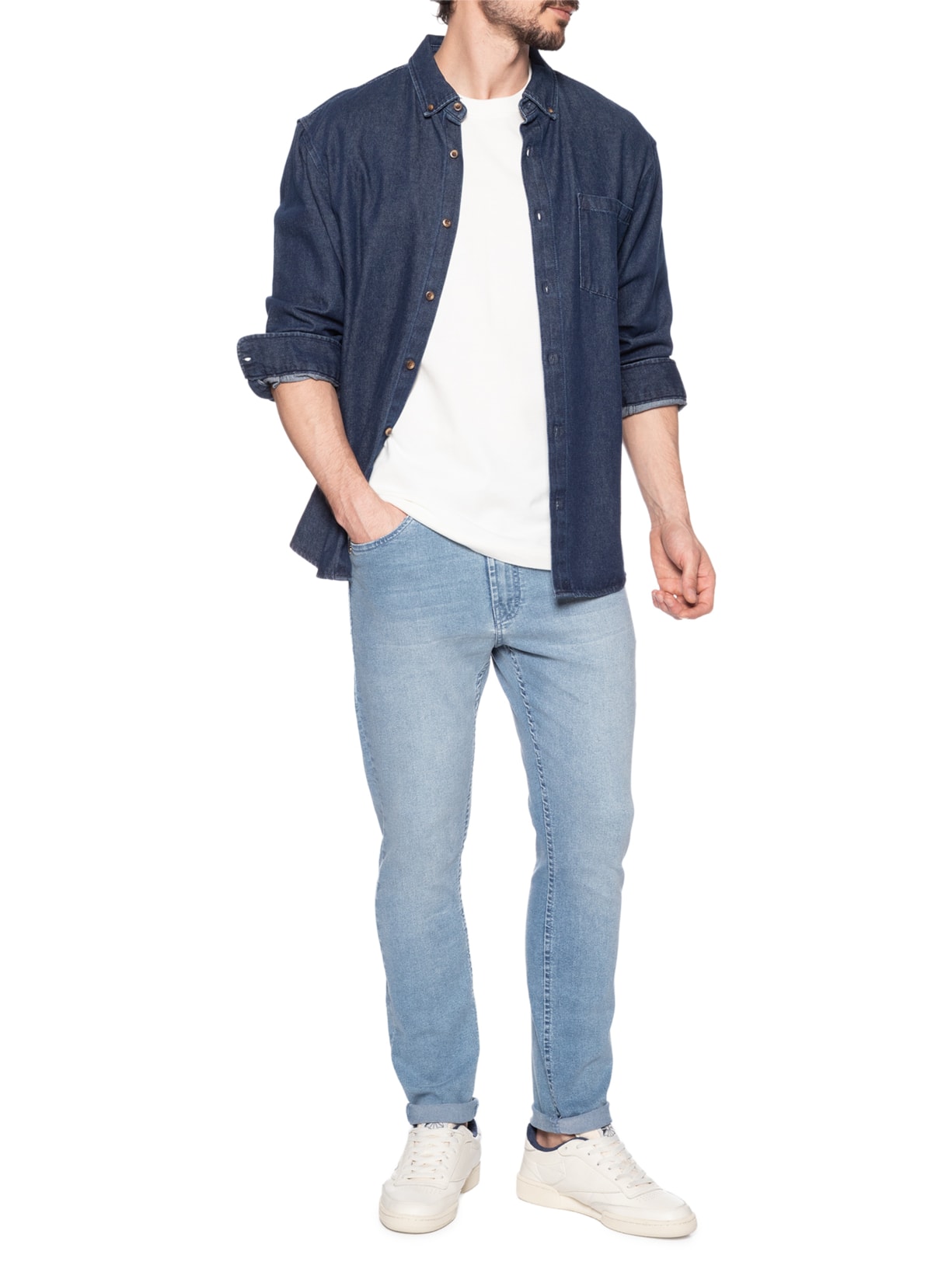Calça Masculina Skinny St Barth Azul John John