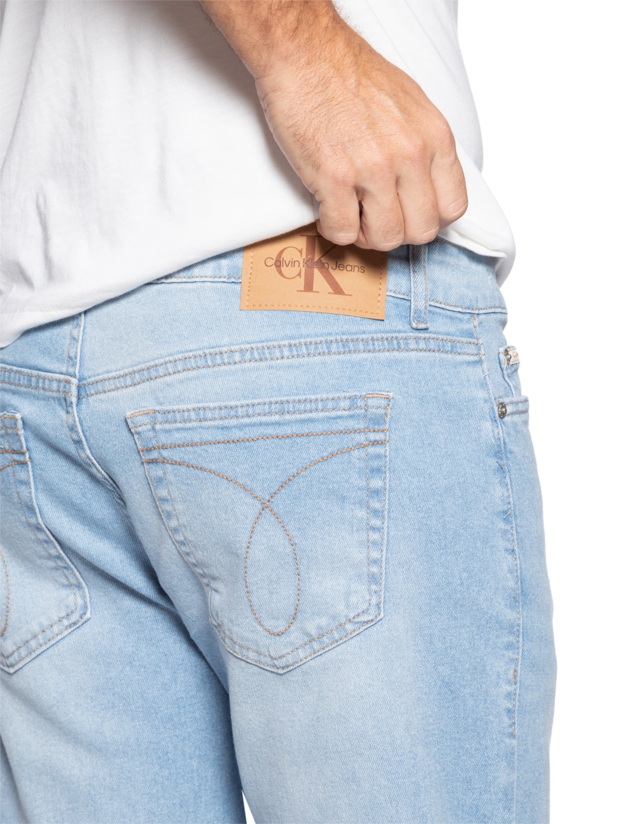 Calça Masculina Slim 5 Pockets Azul Calvin Klein Jeans