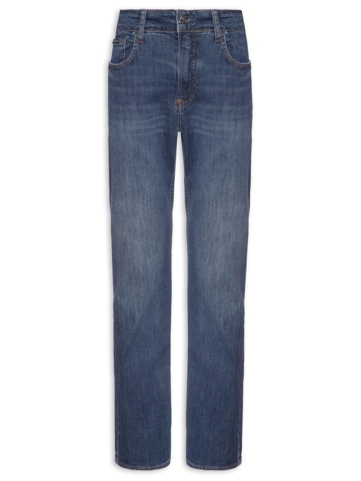 Calça Masculina Slim 5 Pockets - Azul