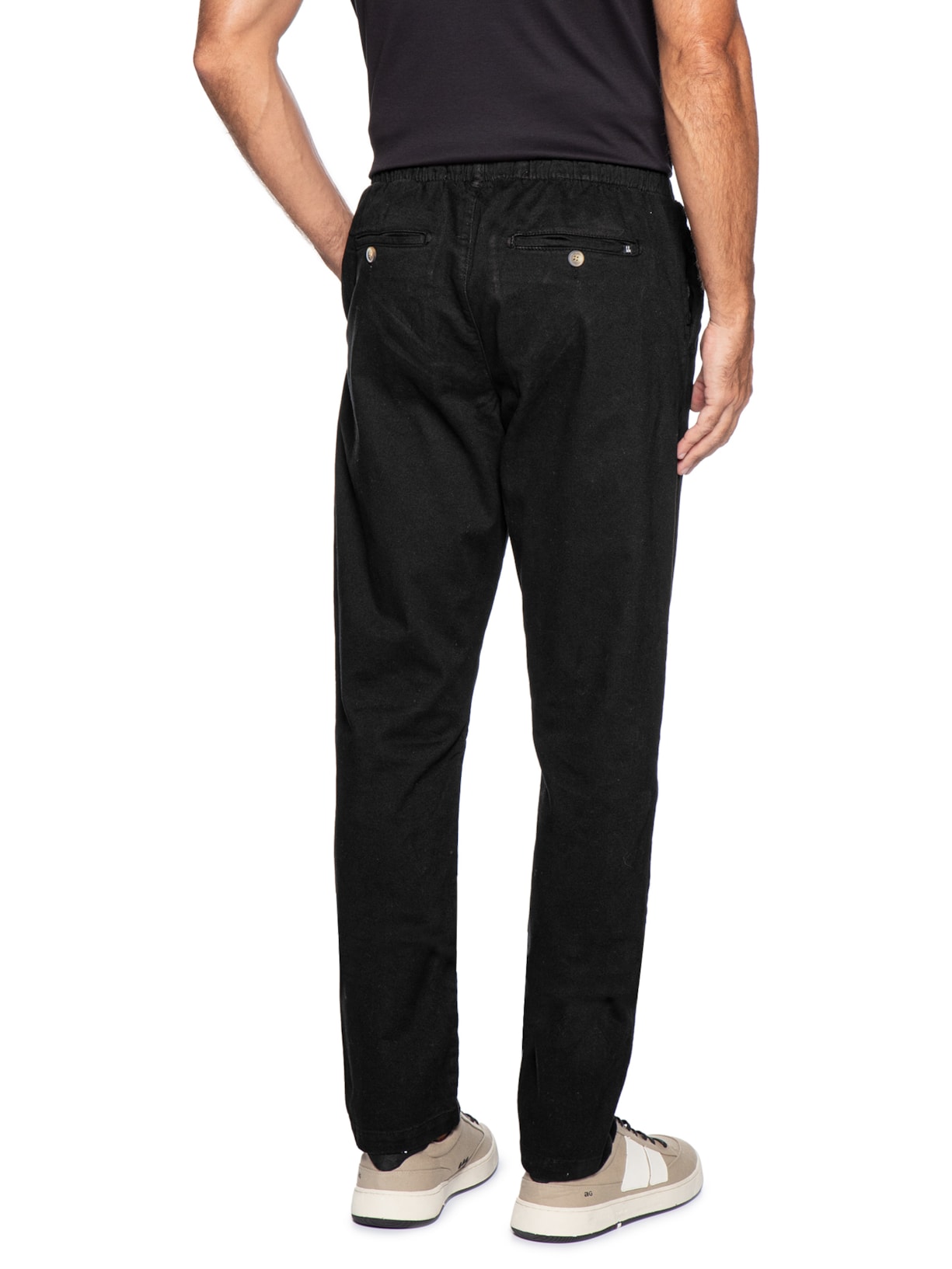 Calça Masculina Slim Casual Pier Preto Foxton