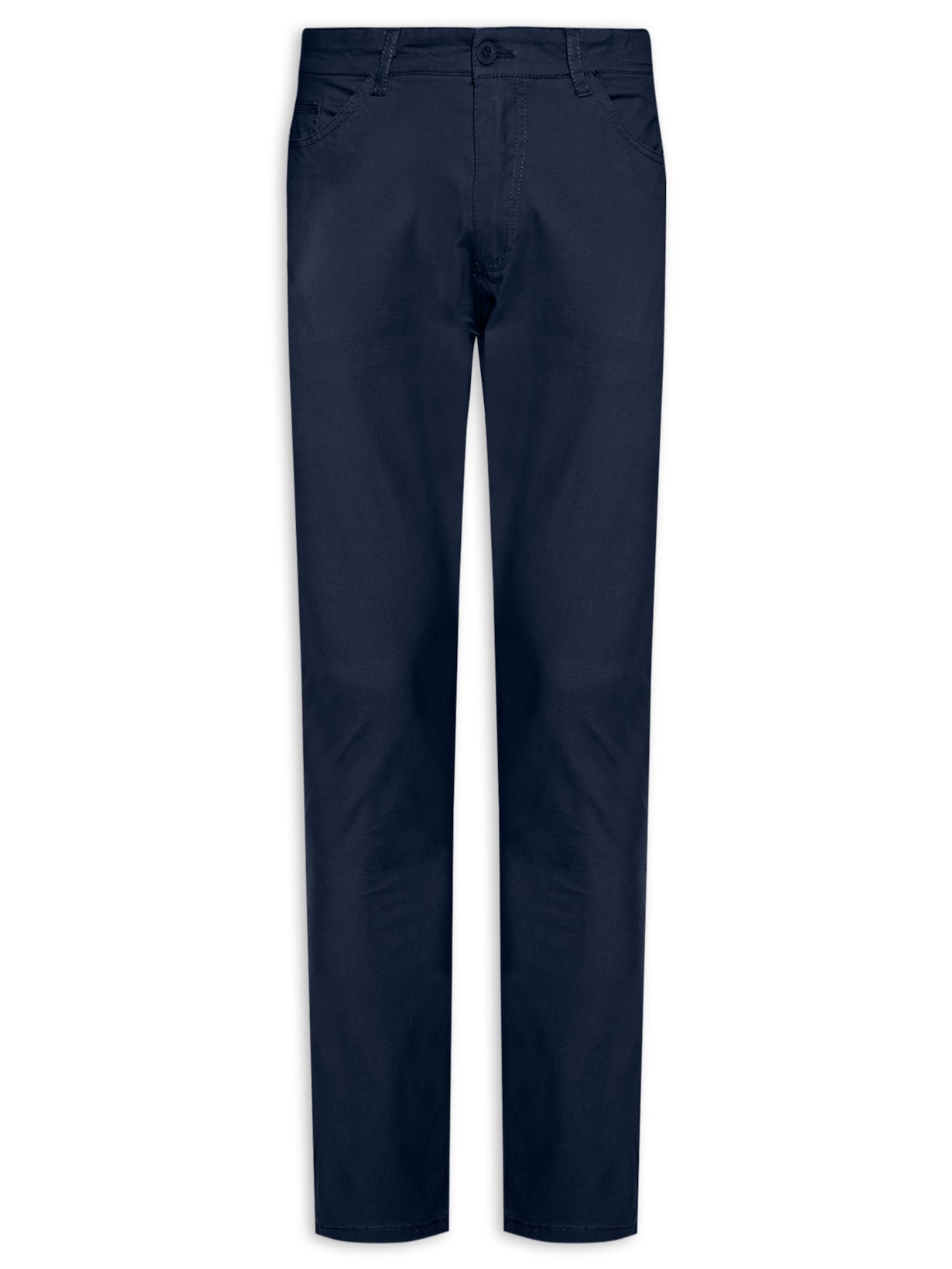 Calça Masculina Slim Chino Color Azul Basiq Men