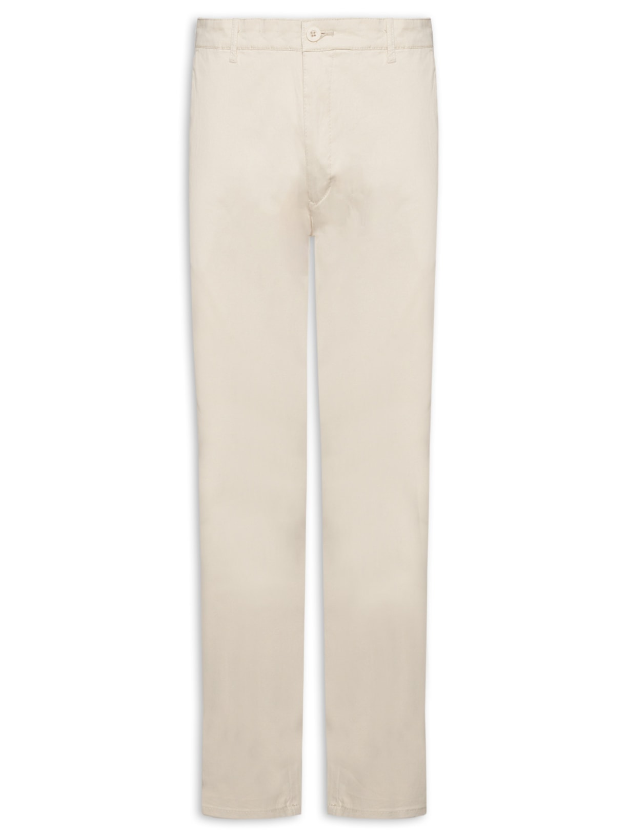 Calça Masculina Slim Chino Color Bege Basiq Men