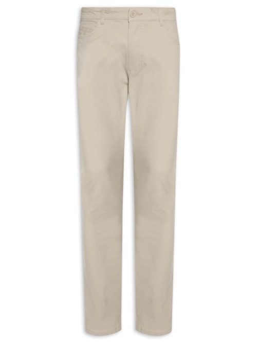 Calça Masculina Slim Chino Color - Bege
