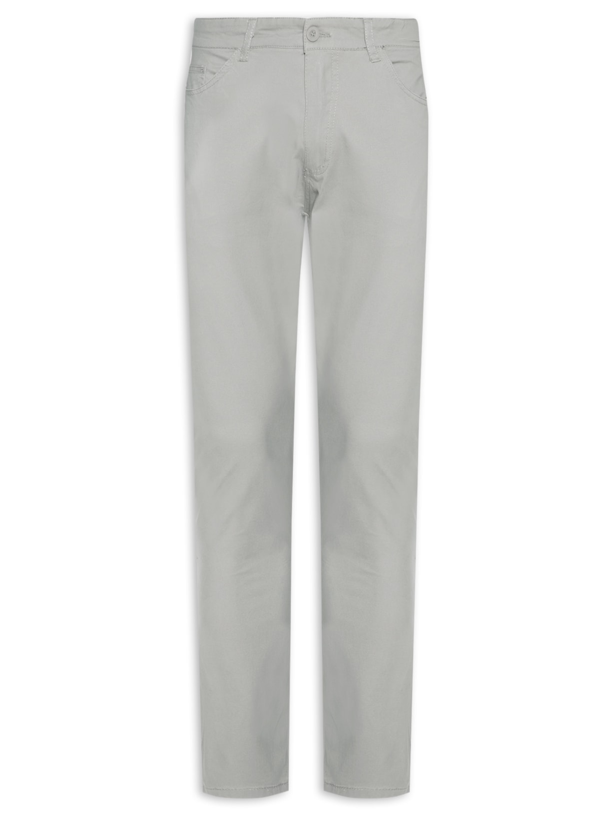 Calça Masculina Slim Chino Color - Cinza