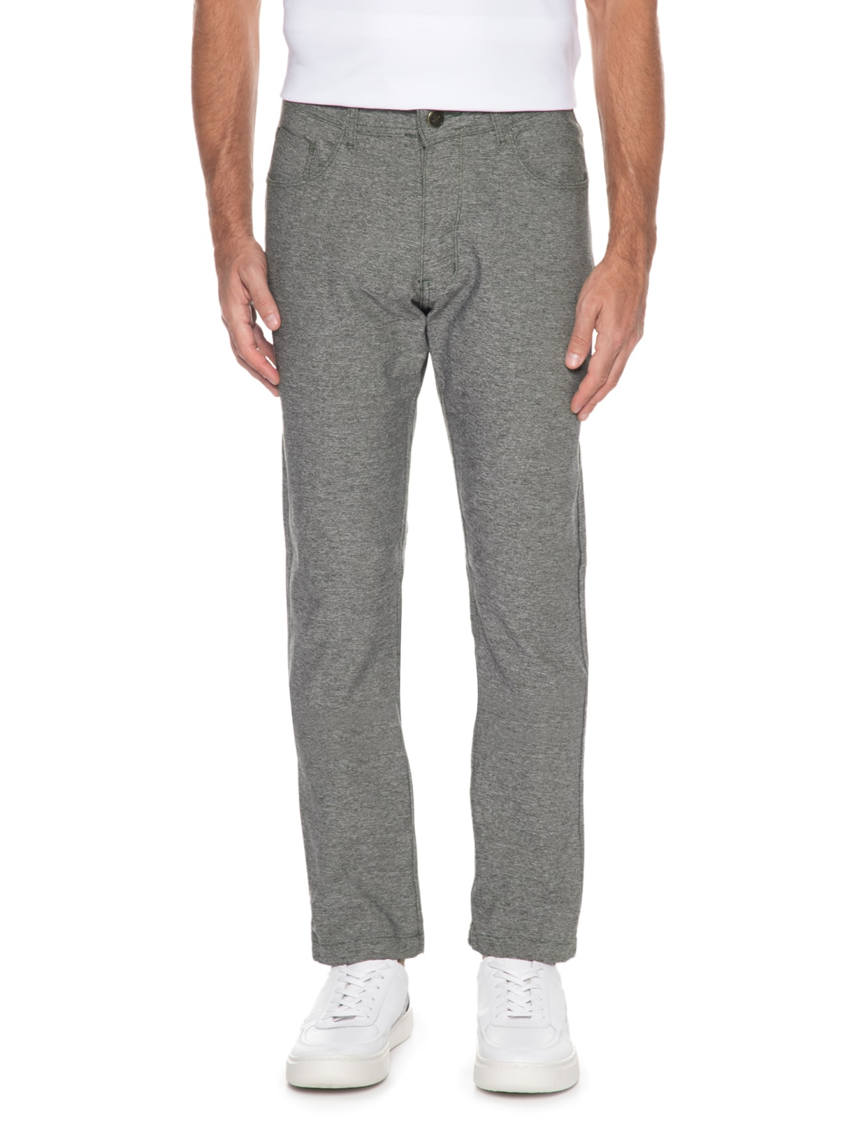 Calça Masculina Slim Color Cinza '2 Essential